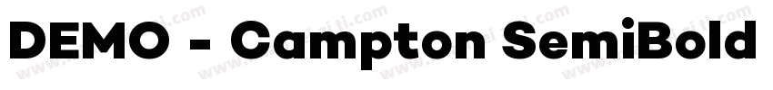 DEMO - Campton SemiBold Regular字体转换
